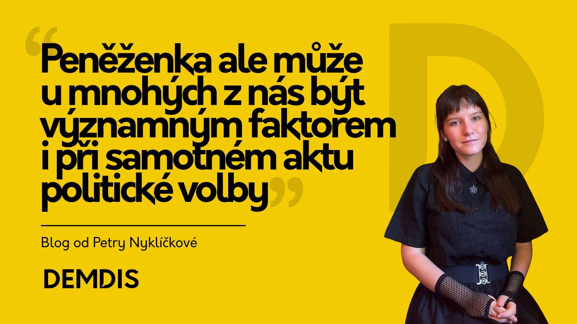 Hlasování podle peněženky aneb jak naše finanční možnosti utvářejí politiku státu, ve kterém žijeme